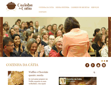 Tablet Screenshot of cozinhadacatia.com.br